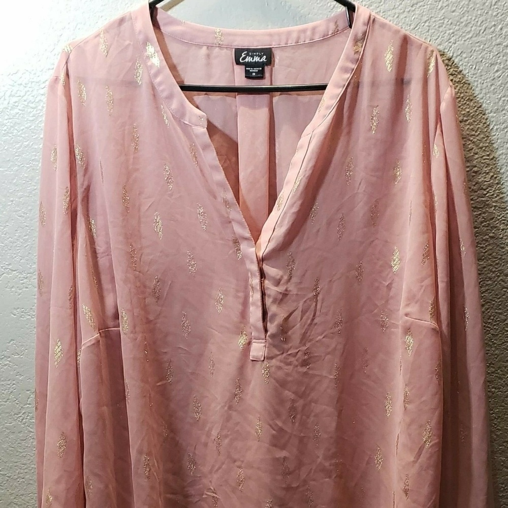 Simply Emma 2 XL Sheer Top
